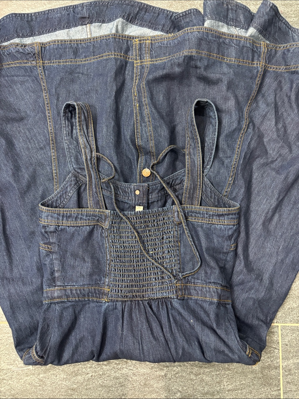 100% cotton Pilcro denim midi dress - Picture 3 of 6